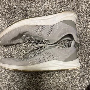 Adidas Gray and White Sole Sneakers